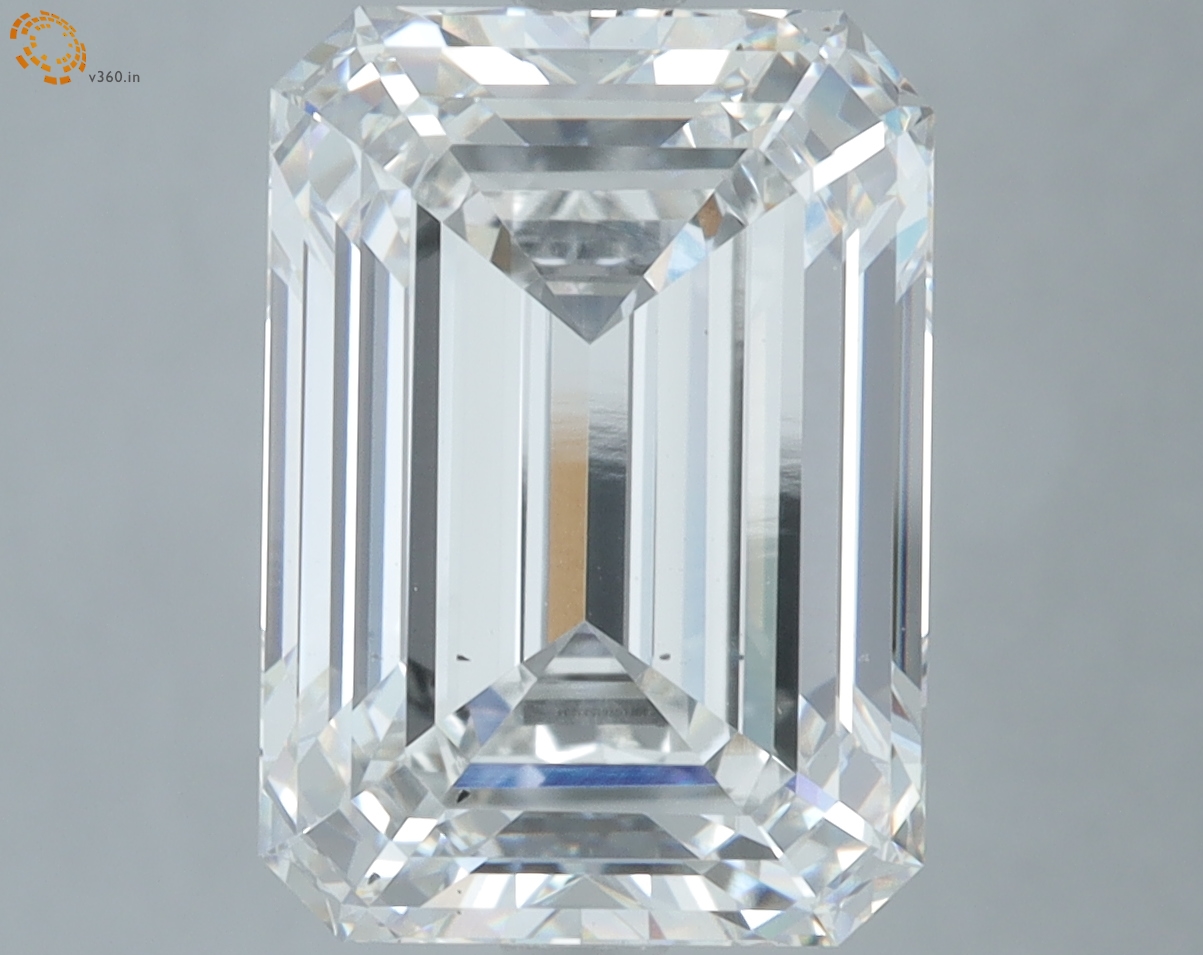 7.08 carat Emerald Cut lab grown diamond, F VS2, IGI certified