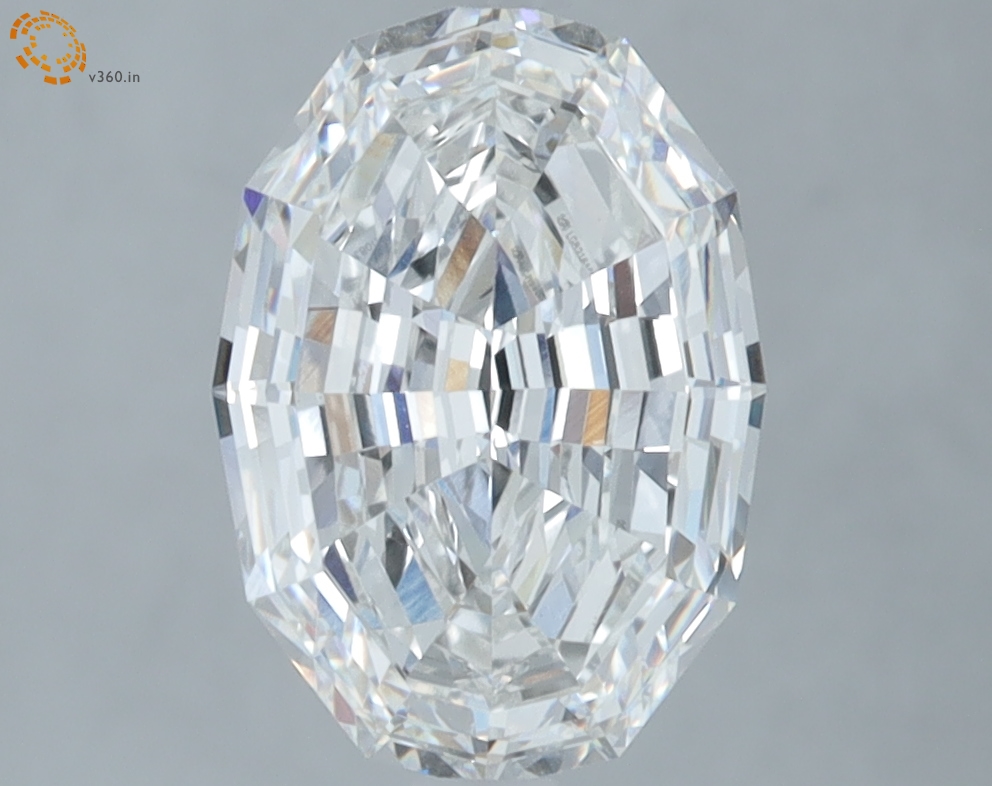 2.51 carat Oval Step Cut lab grown diamond, F VS1, IGI certified