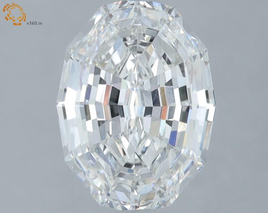 2.02 carat Oval Step Cut lab grown diamond, E VVS2, IGI certified