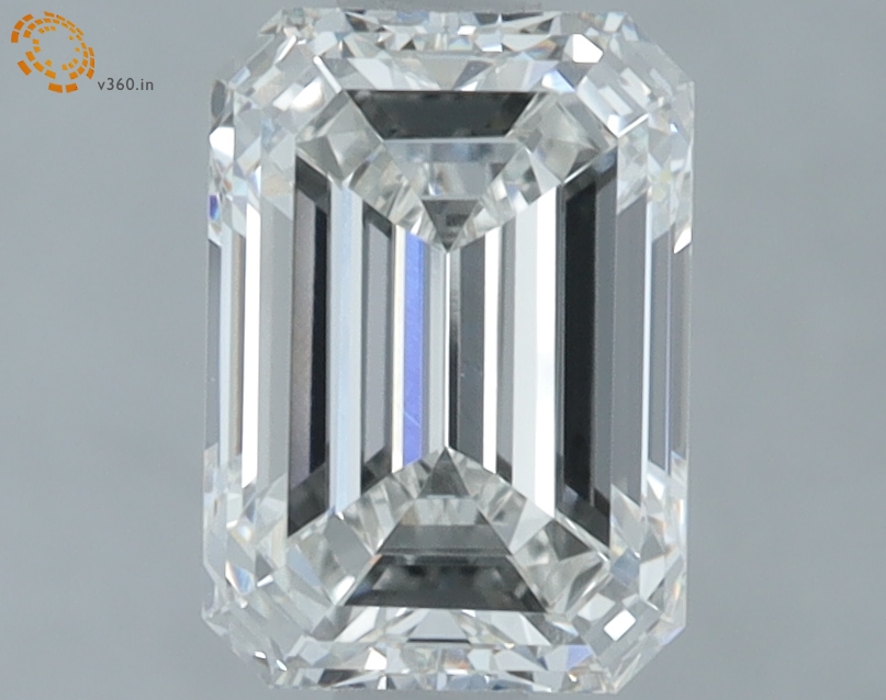 1.58 carat Emerald Cut lab grown diamond, G VVS2, IGI certified