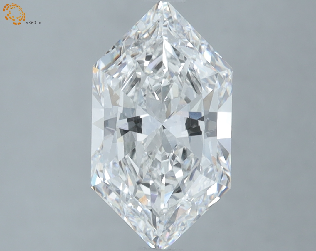 2.01 carat Hexagon Brilliant lab grown diamond, D VVS2, IGI certified